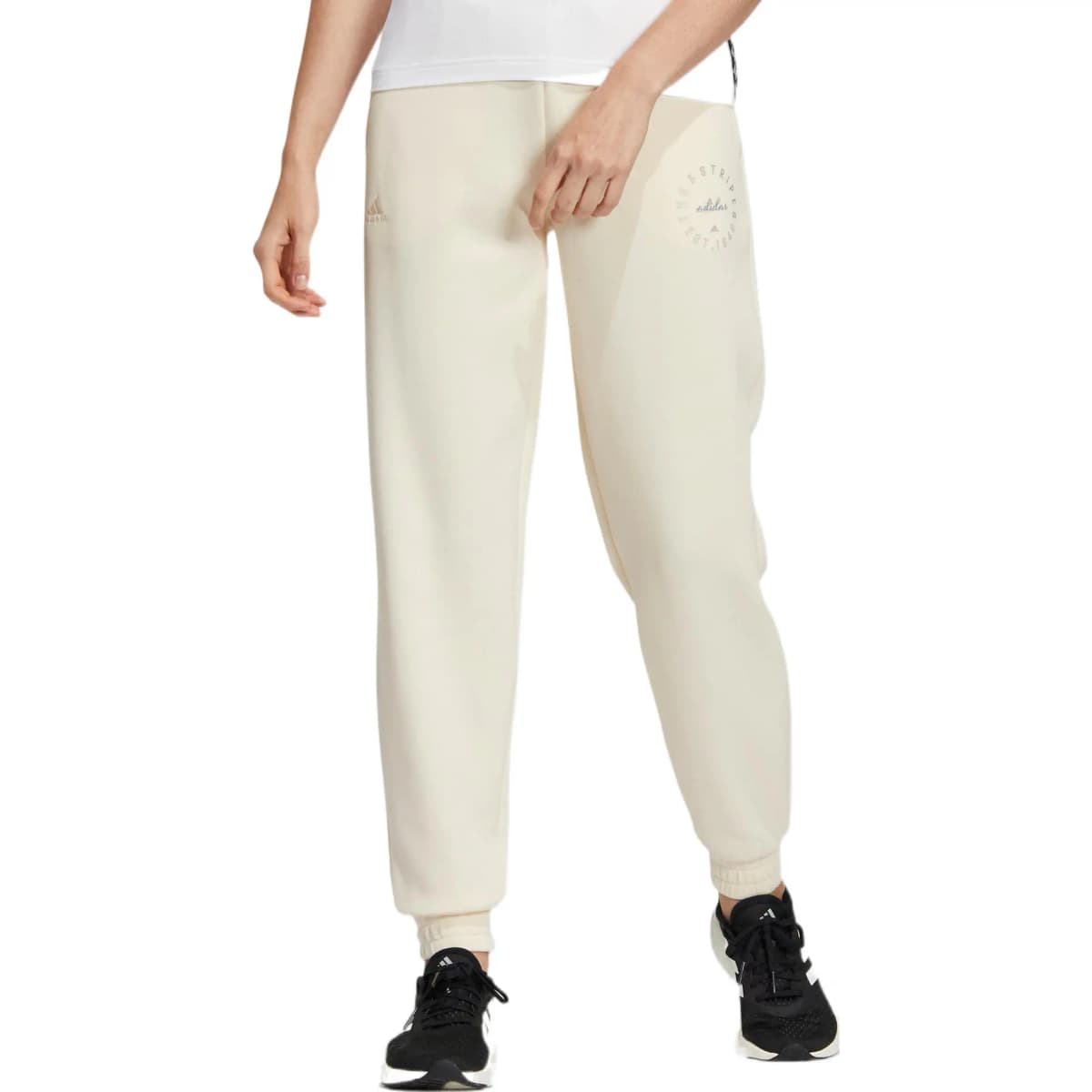 Adidas Knitted Sweatpants Women's Light Beige 2