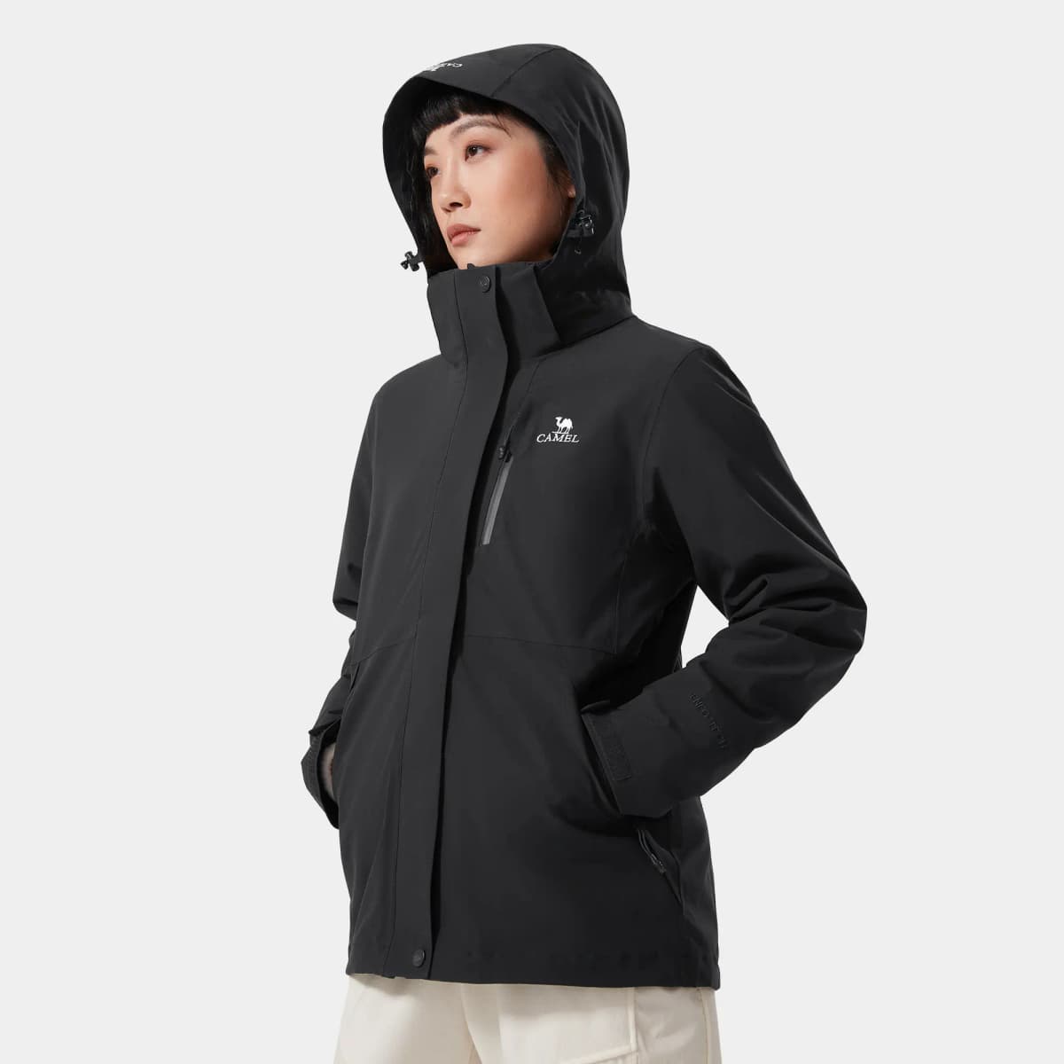 CAMEL Waterproof, Windproof, Breathable, And Thermal Windbreaker Jacket Women's 12