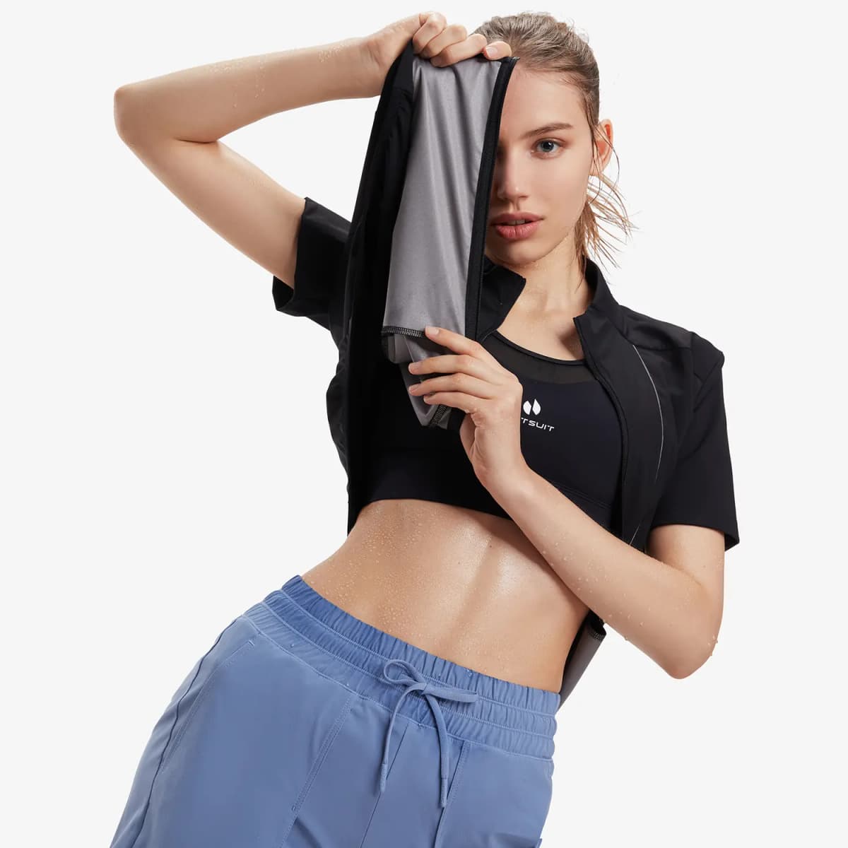HOTSUIT Sweat Series Qadın İdman Köynəyi 10