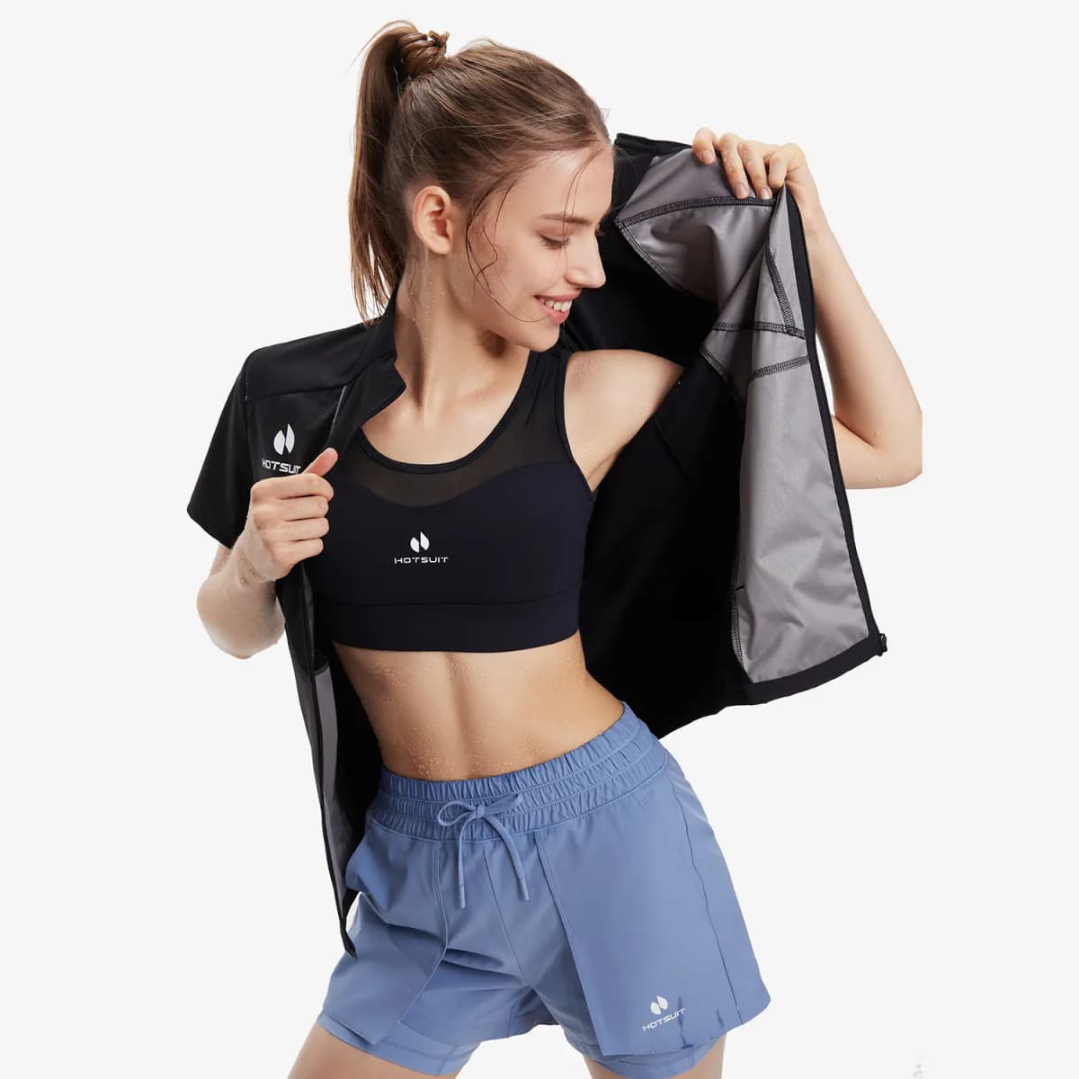 HOTSUIT Sweat Series Qadın İdman Köynəyi 9