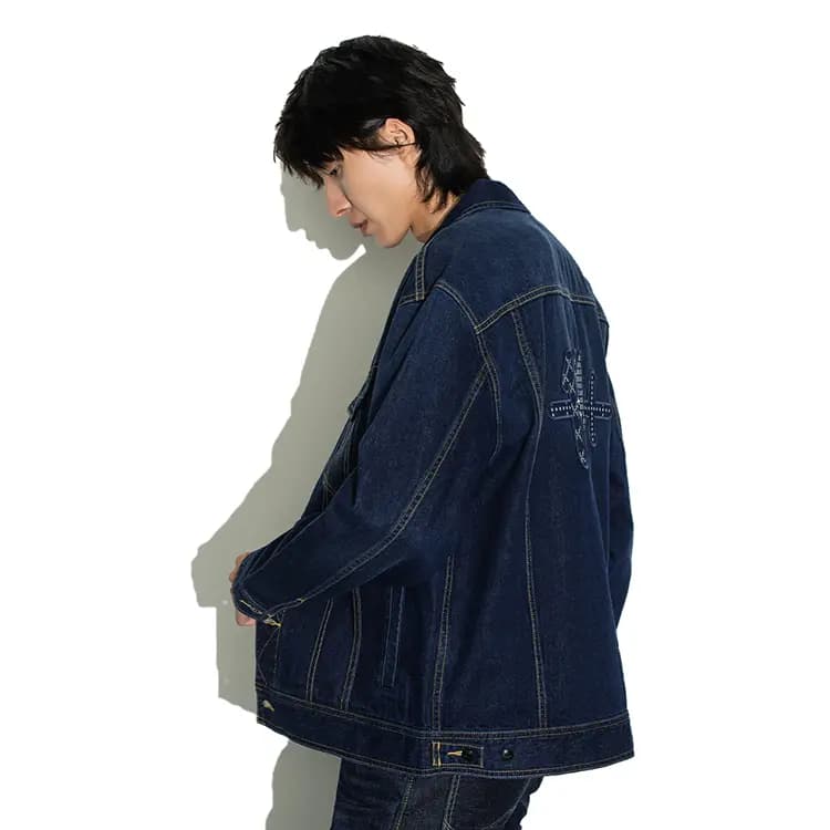 Lee FW22 Kişi Denim Pencəyi Mavi 5