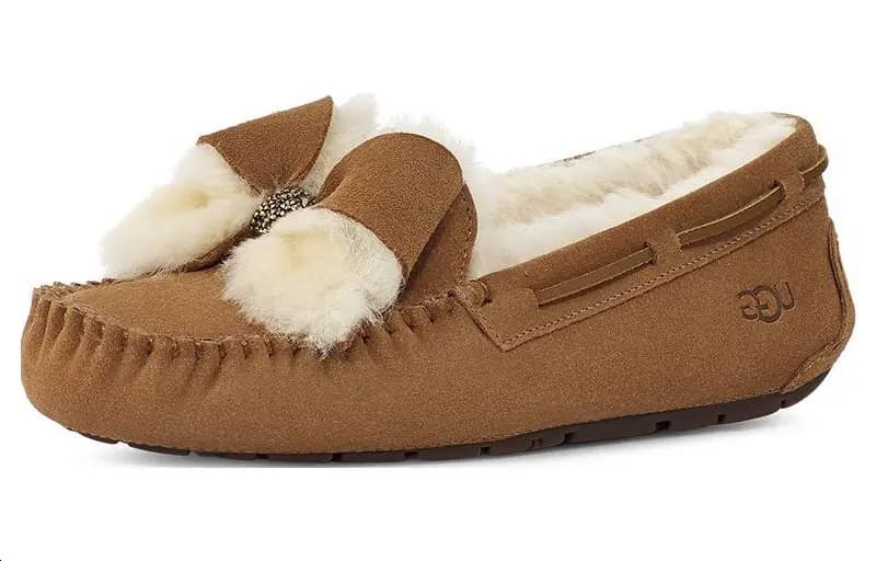 UGG Dakota Fur Bow Qadın Çəkmə Qəhvəyi 2