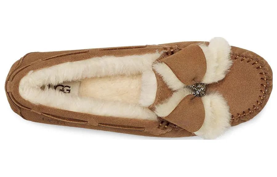 UGG Dakota Fur Bow Qadın Çəkmə Qəhvəyi 3