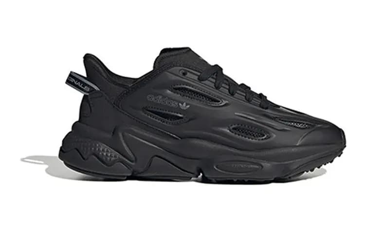 Youth adidas Originals Ozweego Series J Non-Slip Breathable Support Kids Casual Shoes Black 2