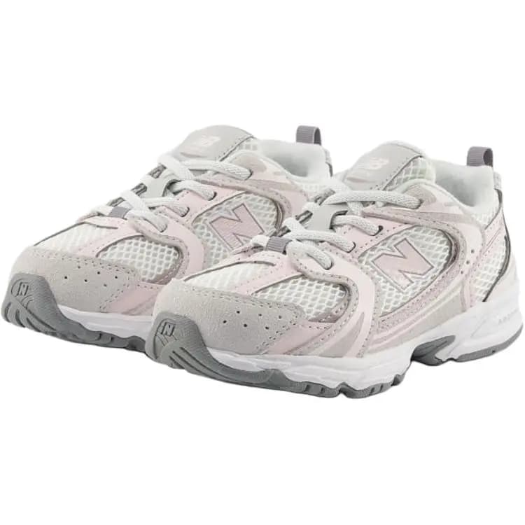 New Balance NB 530 Comfortable Versatile Mid-Top Walking Shoes Grey Pink Infant & Toddler 3