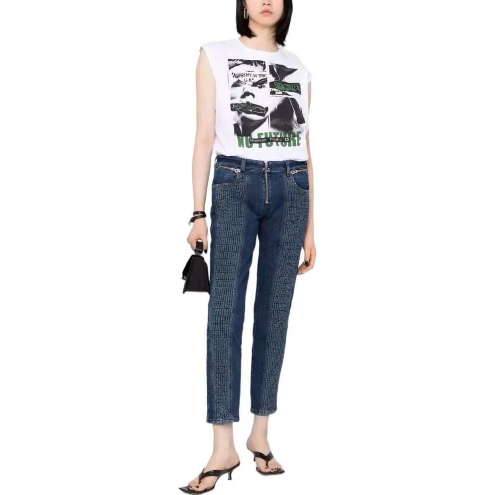 DIESEL Back Logo Patch Skinny Jeans Women's Blue 2