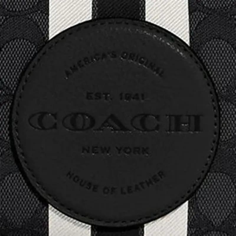 COACH Dempsey 20 Dəri Klutch Qadın Qara 5