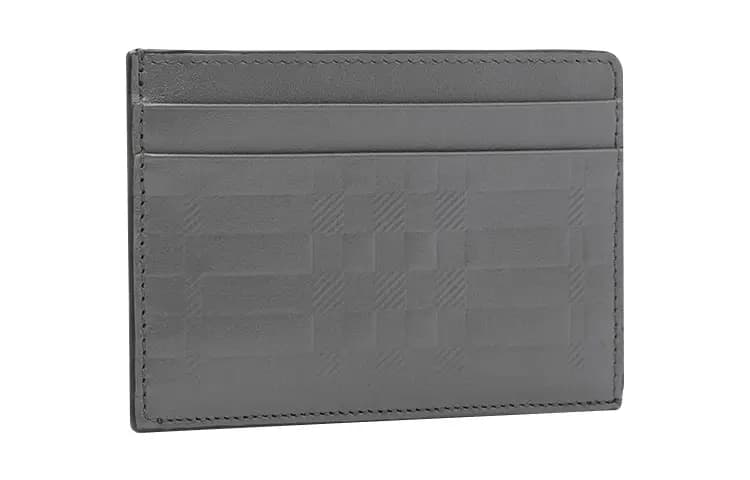 Burberry Calfskin Kişi Kartlıq Tünd Boz 2