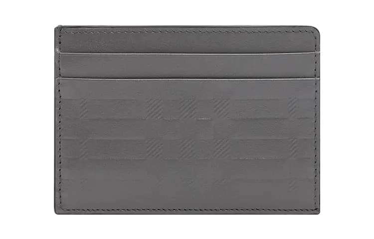 Burberry Calfskin Kişi Kartlıq Tünd Boz 3