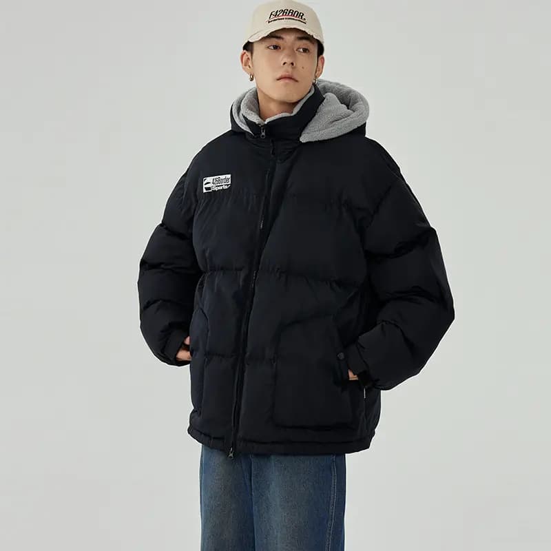 F426 Unisex Kapüşonlu Puffer Pencək 10