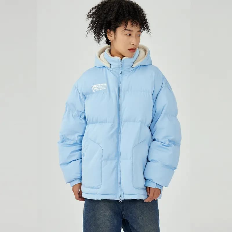 F426 Unisex Kapüşonlu Puffer Pencək 14