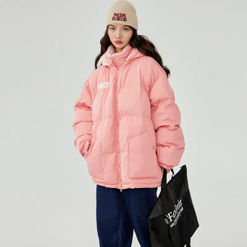 F426 Unisex Kapüşonlu Puffer Pencək 3