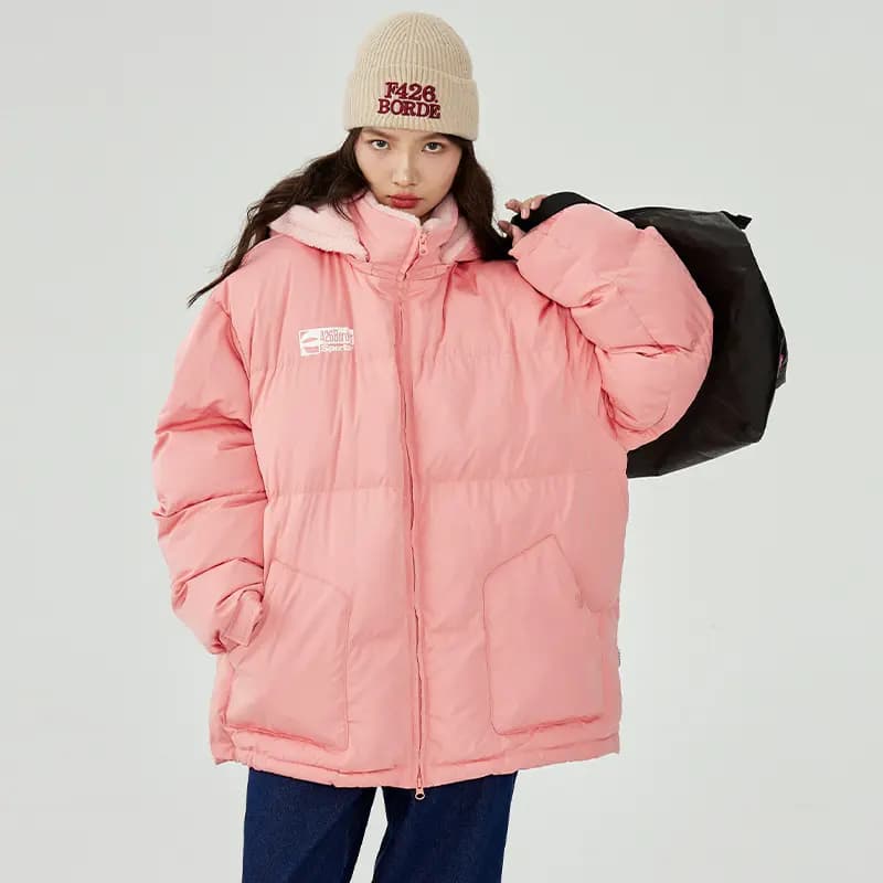 F426 Unisex Kapüşonlu Puffer Pencək 4