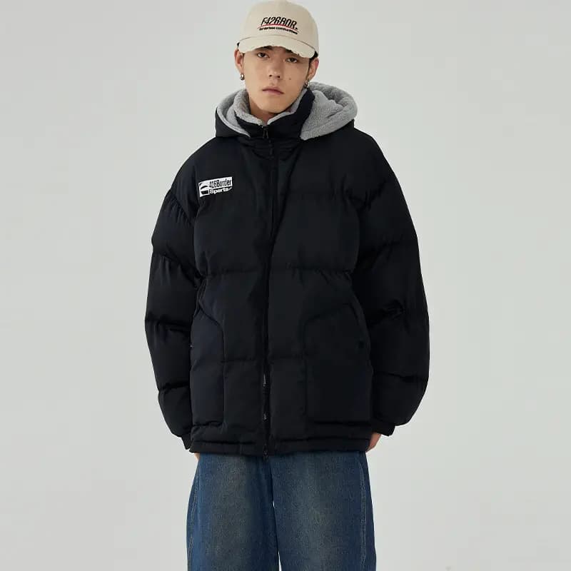 F426 Unisex Kapüşonlu Puffer Pencək 9