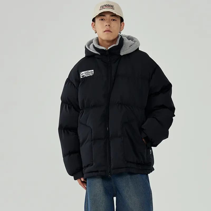 F426 Unisex Kapüşonlu Puffer Pencək 8