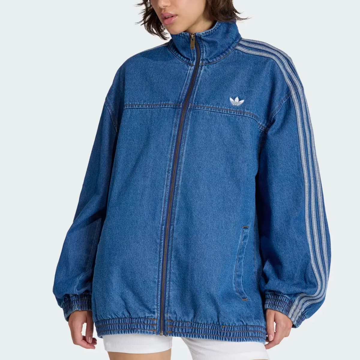 adidas originals Firebird FW25 ADILENIUM Denim Qadın Pencəyi 2