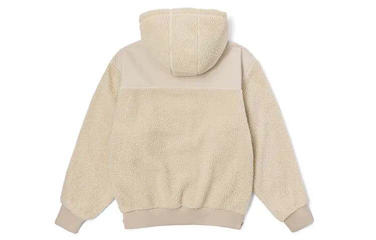 Kappa Shearling Sport Casual Cardigan Hooded Long Sleeve Jacket Autumn Winter Women's 6