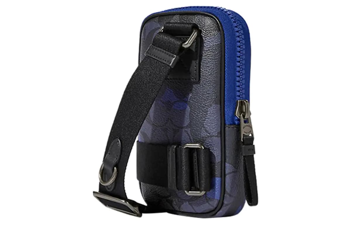COACH 10 Signature Çanta Kişi Kömür/Mavi 3