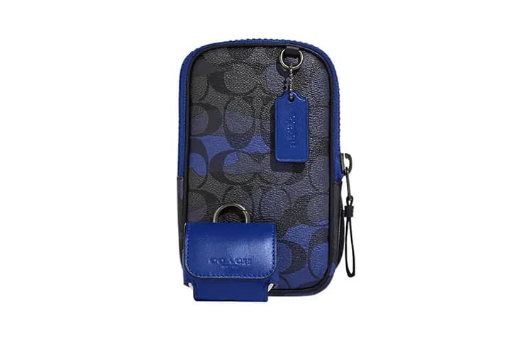 COACH 10 Signature Çanta Kişi Kömür/Mavi