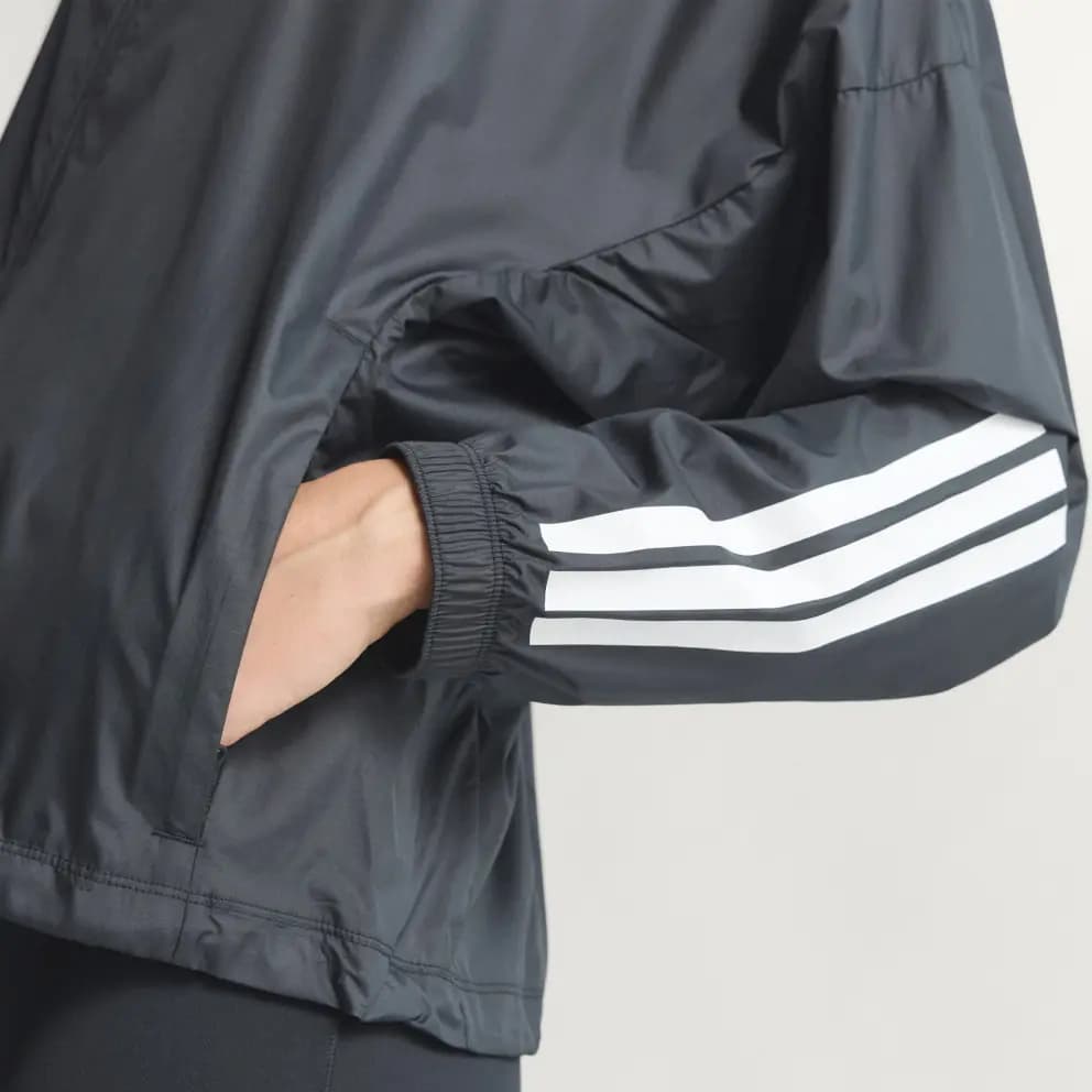 adidas Hyperglam 3-Stripes Qadın Küləkdənqoruyan Kurtka 4
