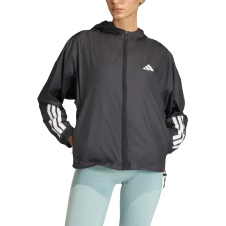 adidas Hyperglam 3-Stripes Qadın Küləkdənqoruyan Kurtka 2