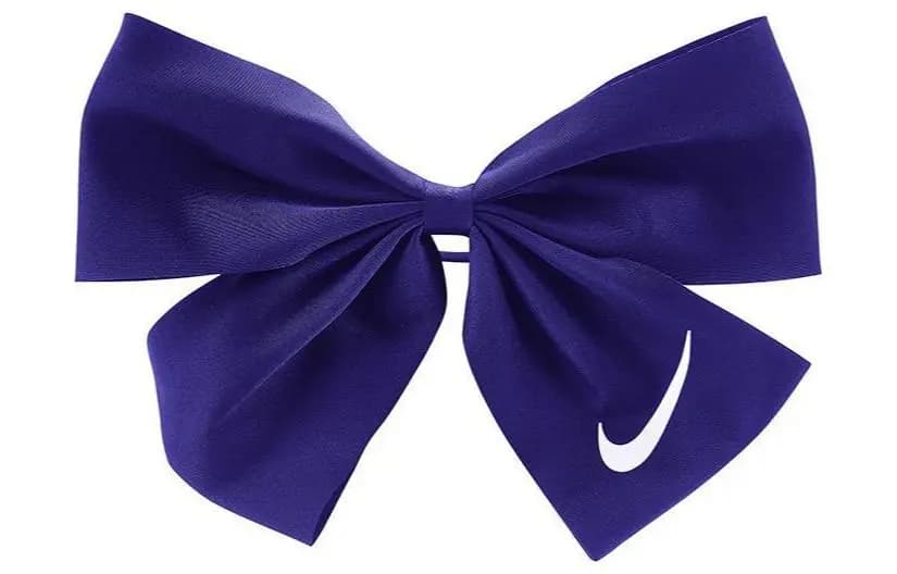 Nike Casual Logo Print Solid Color Hair Tie Women's Blue