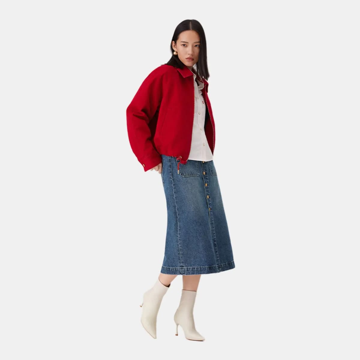 Levi's Year of the Horse Denim Ətək Qadın 4