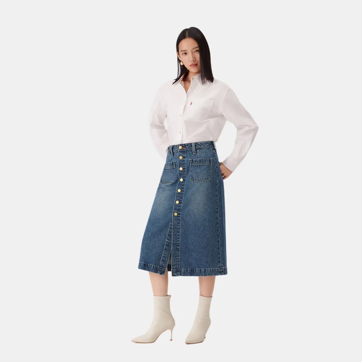 Levi's Year of the Horse Denim Ətək Qadın 5