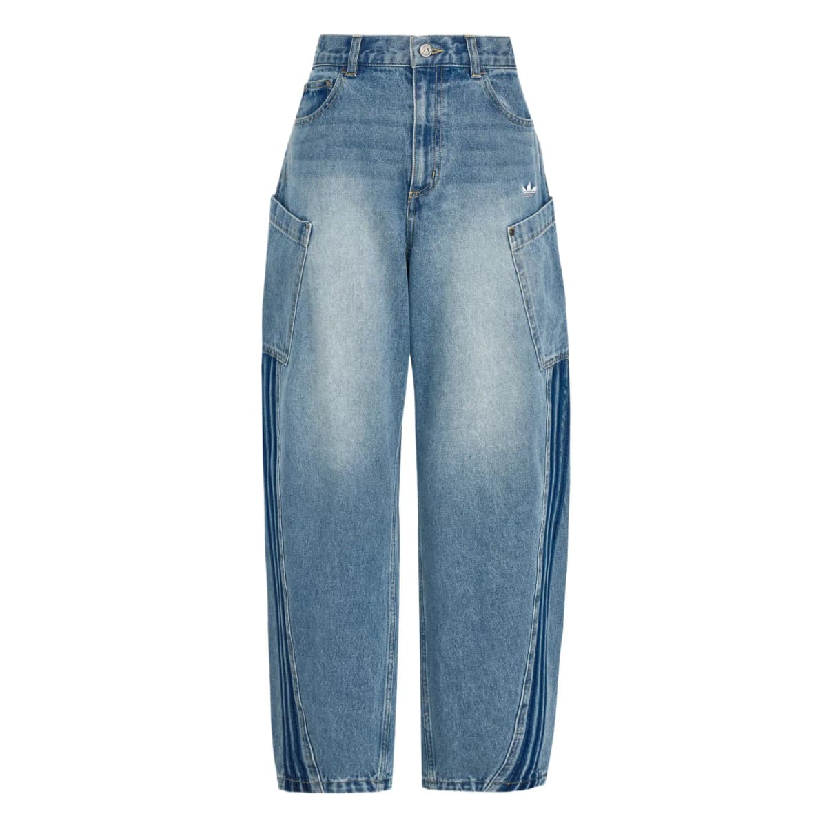 adidas Originals DENIM JOGGERS Qadın Cins Şalvarı