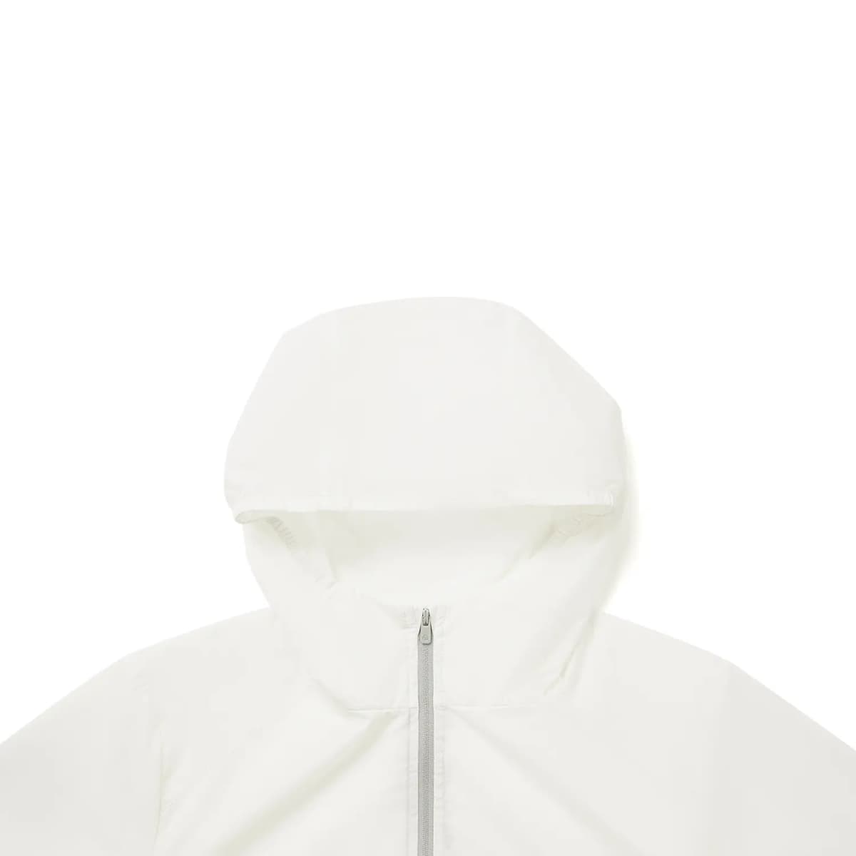 Li-Ning Sports Commute Series Casual Versatile Fashionable Solid Color Commute Summer Cool Original Yarn Cool-Touch Sun Protection Jacket UPF 100+ Hooded Zip Soft Sport Windbreaker Women's Cream White 5