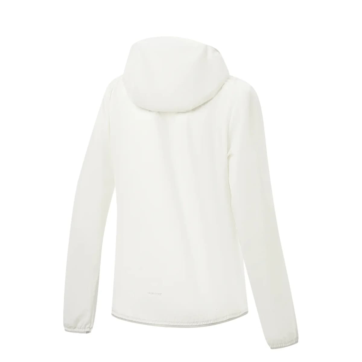 Li-Ning Sports Commute Series Casual Versatile Fashionable Solid Color Commute Summer Cool Original Yarn Cool-Touch Sun Protection Jacket UPF 100+ Hooded Zip Soft Sport Windbreaker Women's Cream White 2