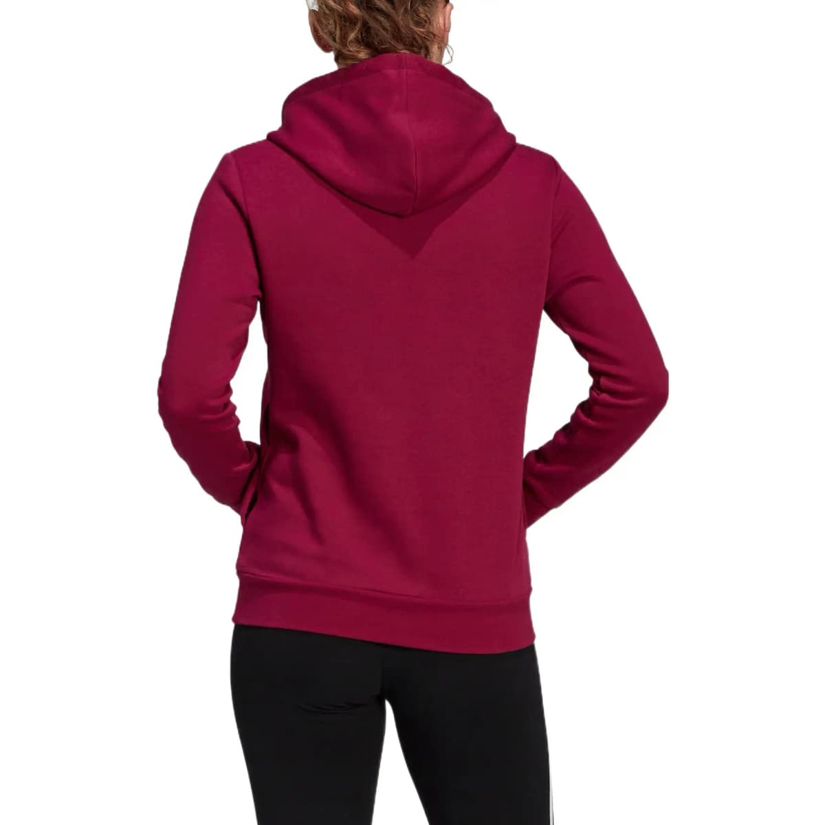 adidas Letter Print Qadın Hoodie Qırmızı 4