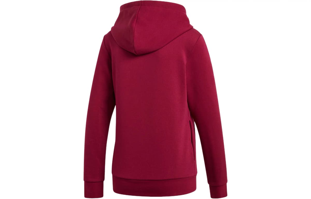 adidas Letter Print Qadın Hoodie Qırmızı 2
