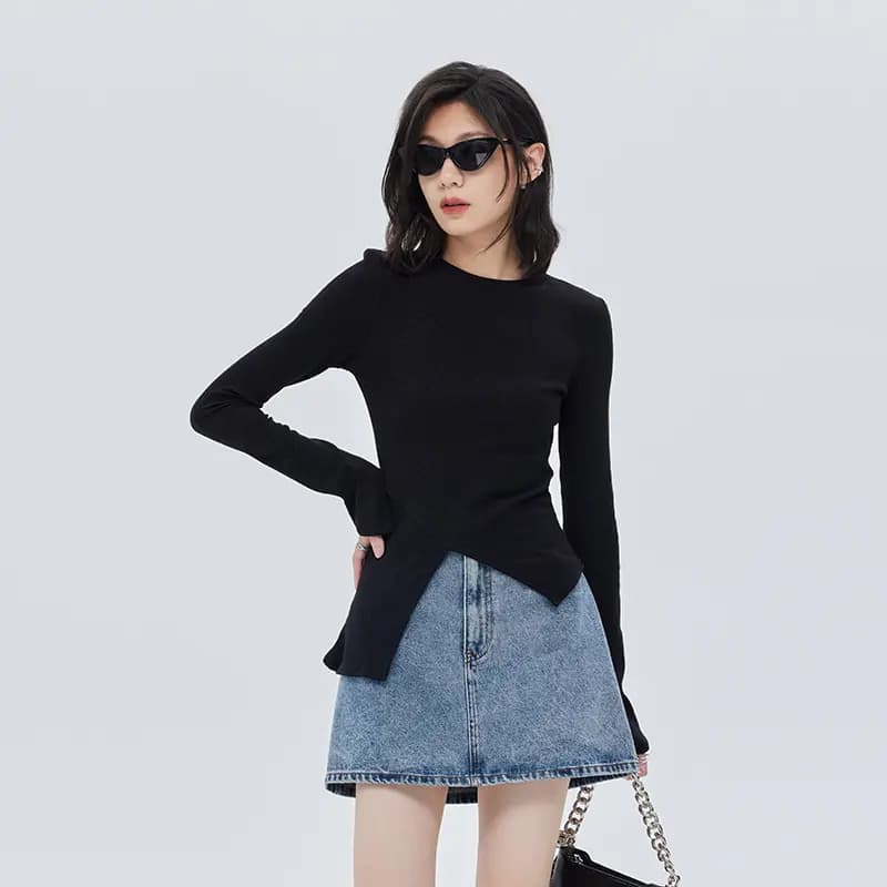 SOON FLOWER Knitwear Fall Women's Black 5