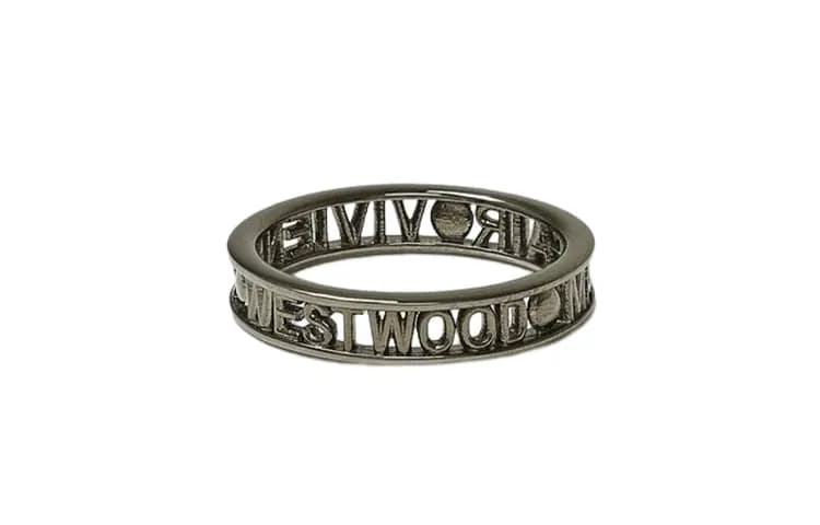 Vivienne Westwood Üzük Unisex Qara Metal 2