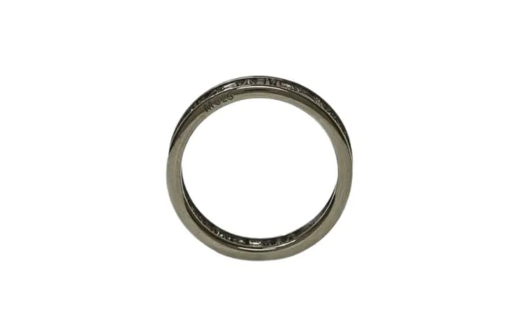 Vivienne Westwood Üzük Unisex Qara Metal 3