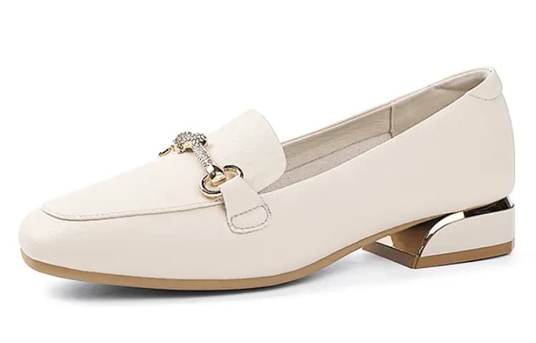 DAPHNE Loafers Women's Black White 7
