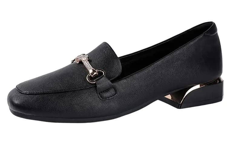 DAPHNE Loafers Women's Black White