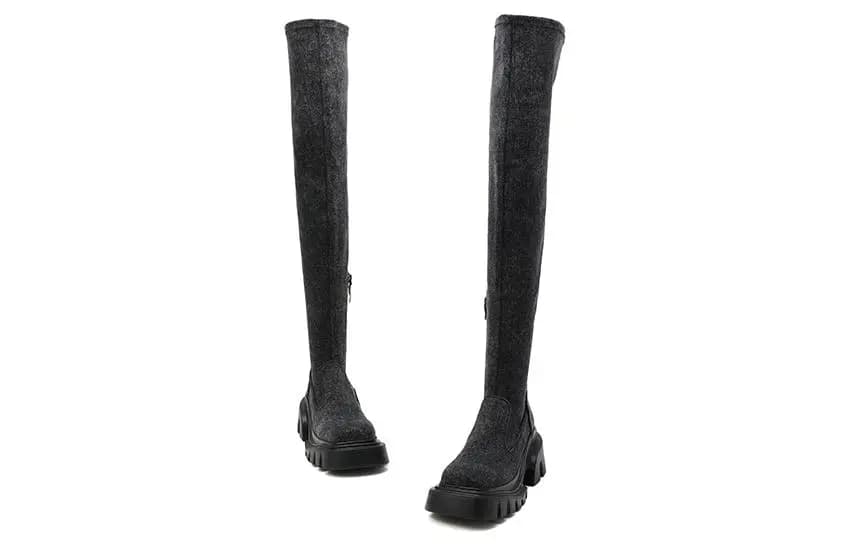 DAPHNE LAB Candy Series Knee High Over The Knee Boots Women's 24