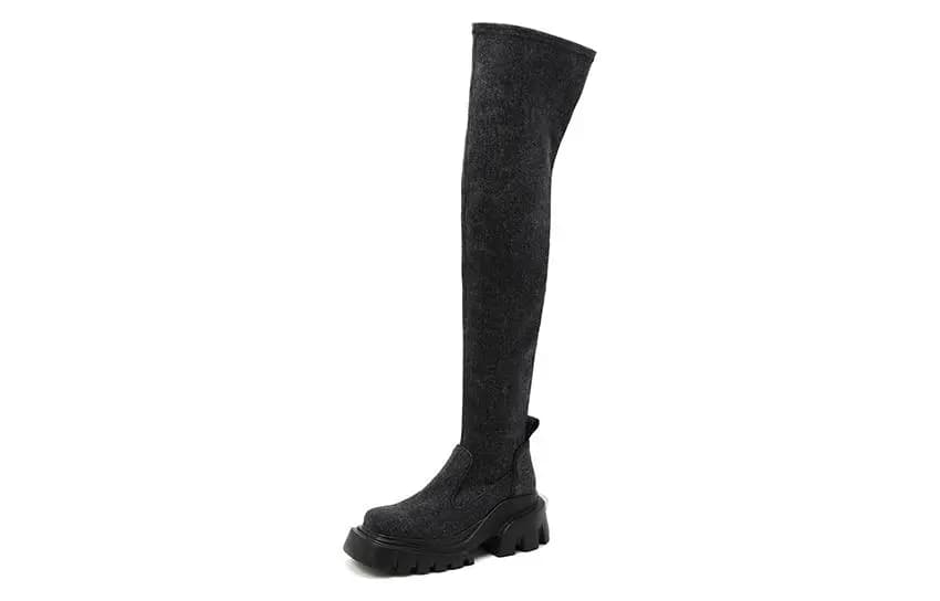 DAPHNE LAB Candy Series Knee High Over The Knee Boots Women's 22