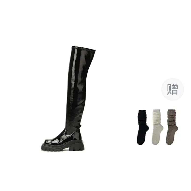 DAPHNE LAB Candy Series Knee High Over The Knee Boots Women's 8