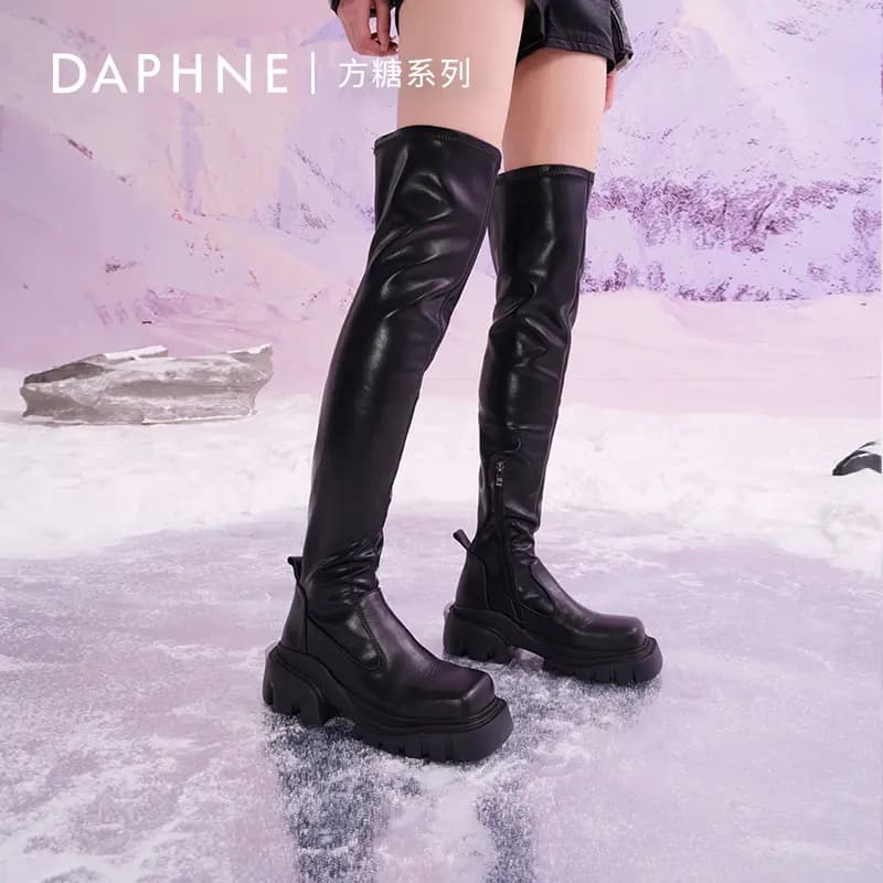 DAPHNE LAB Candy Series Knee High Over The Knee Boots Women's 15