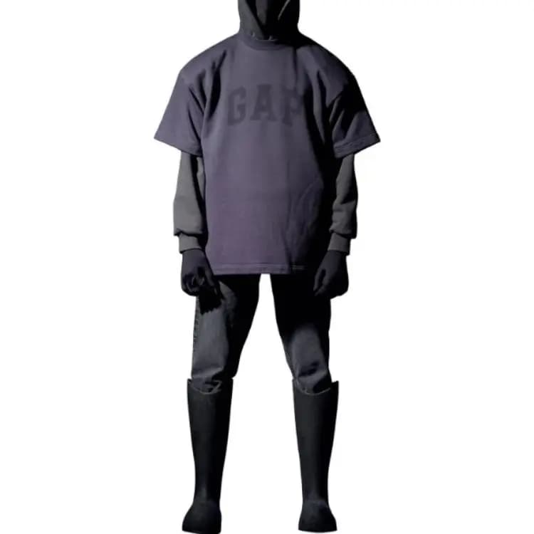 Gap X Balenciaga X YEEZY Unisex Köynək Qara 3