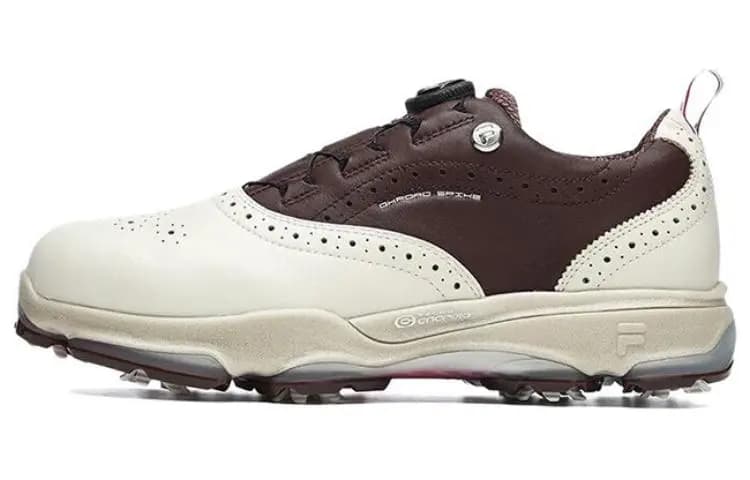 FILA Golf Oxford Spike Sneakers 'White Brown'