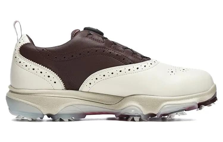 FILA Golf Oxford Spike İdman Ayaqqabısı 'White Brown' 2