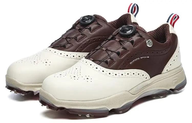 FILA Golf Oxford Spike İdman Ayaqqabısı 'White Brown' 3