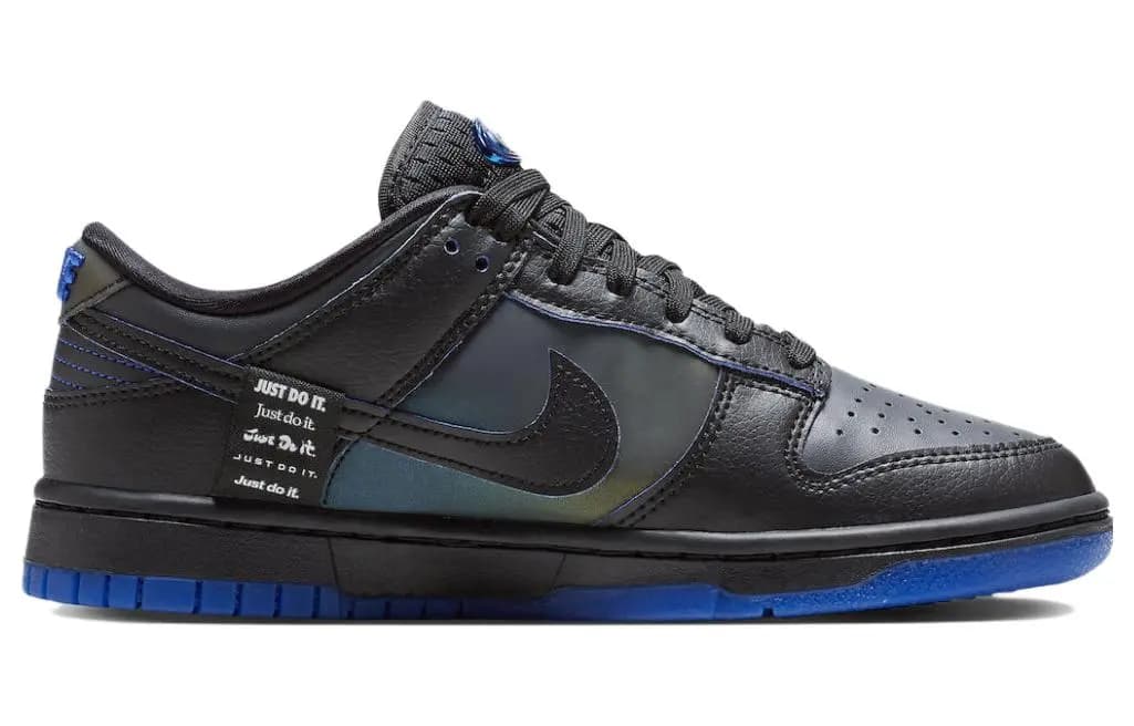 Nike Dunk Low Black Royal Iridescent Qadın 2