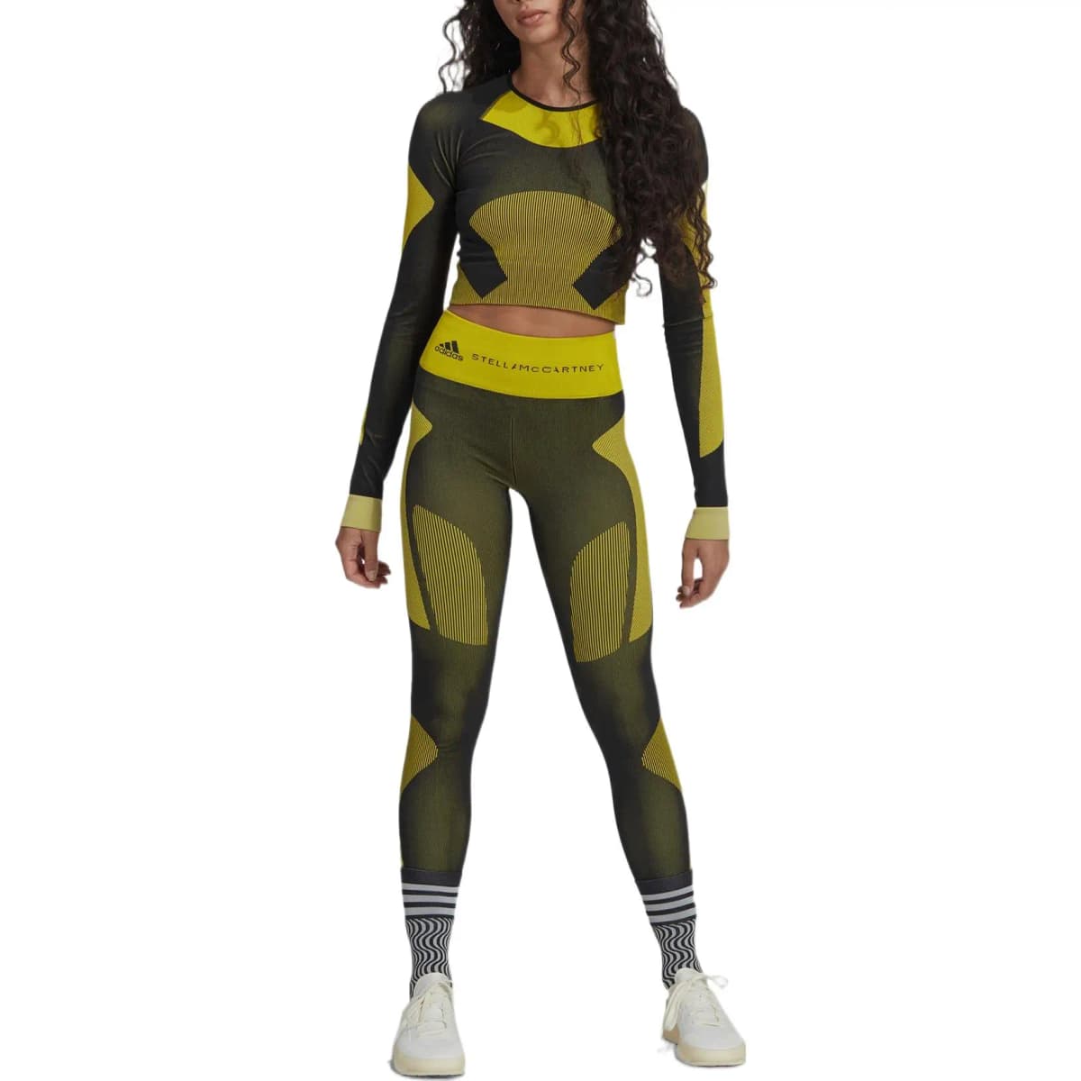 Adidas Qadın Crop Top Çoxrəngli 2