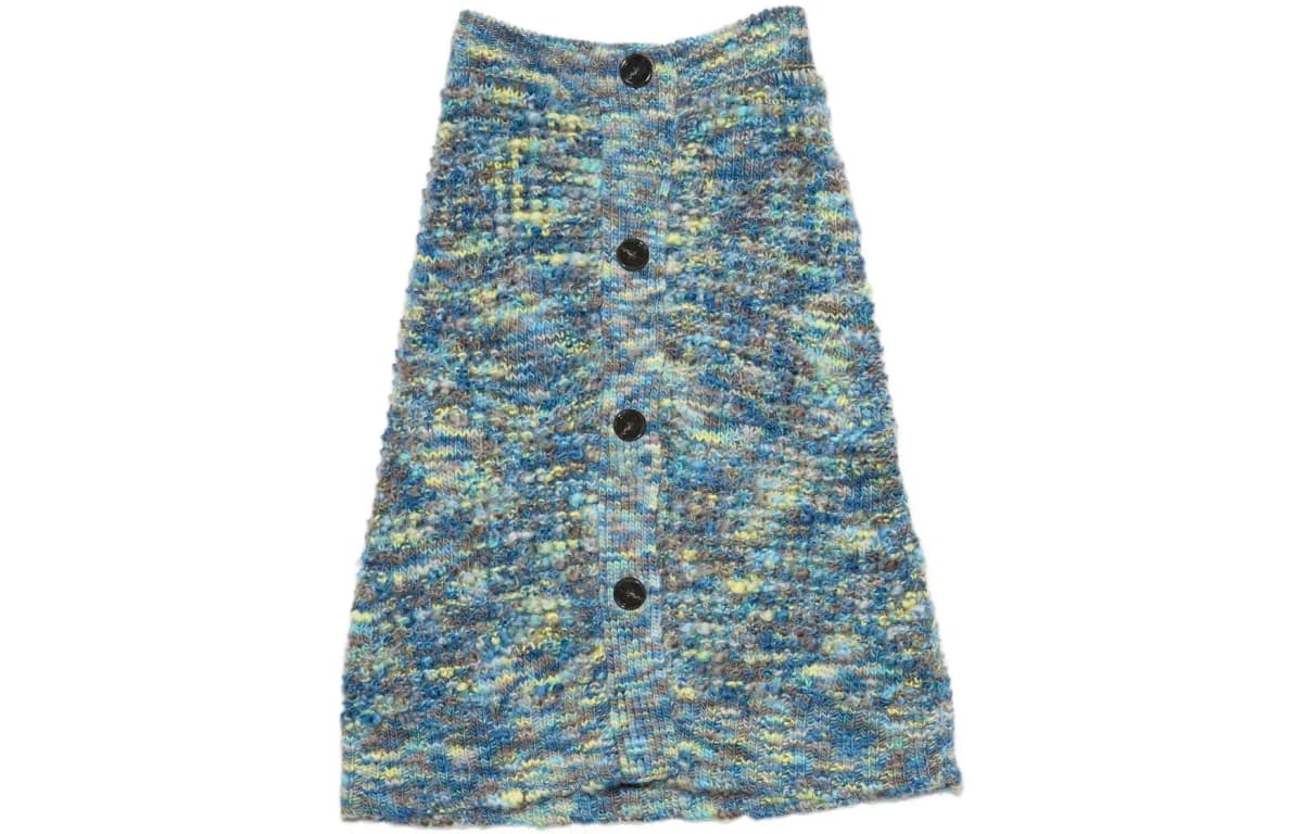 Acne Studios Qadın Uzun Toxunma Ətək Mavi
