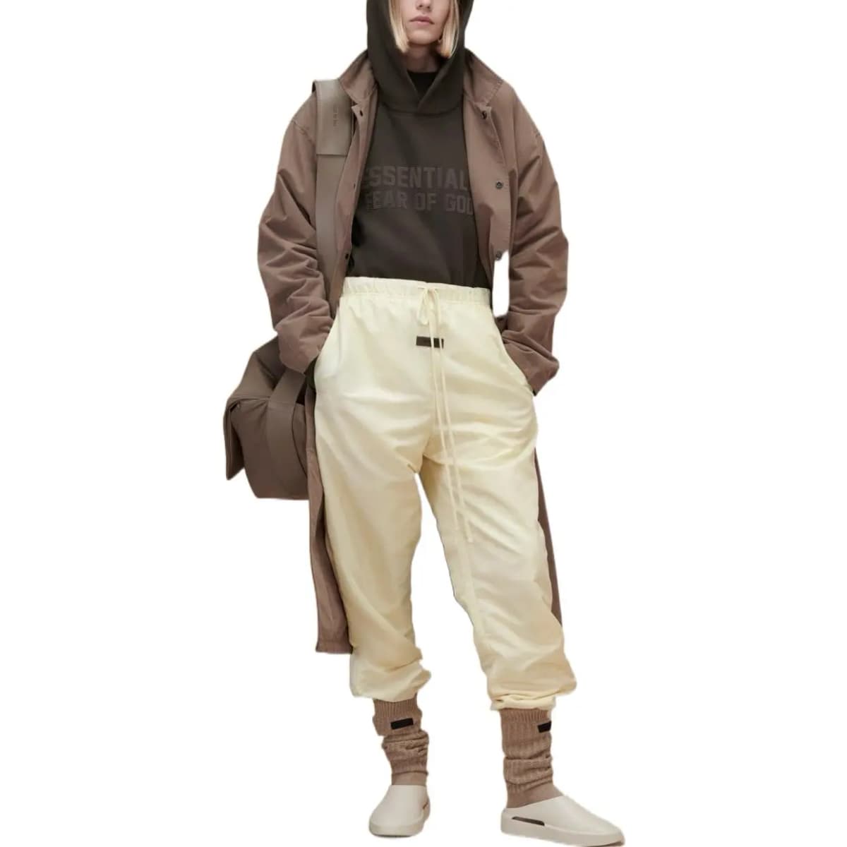 Fear of God Essentials FW22 Unisex Hoodie Wood 3